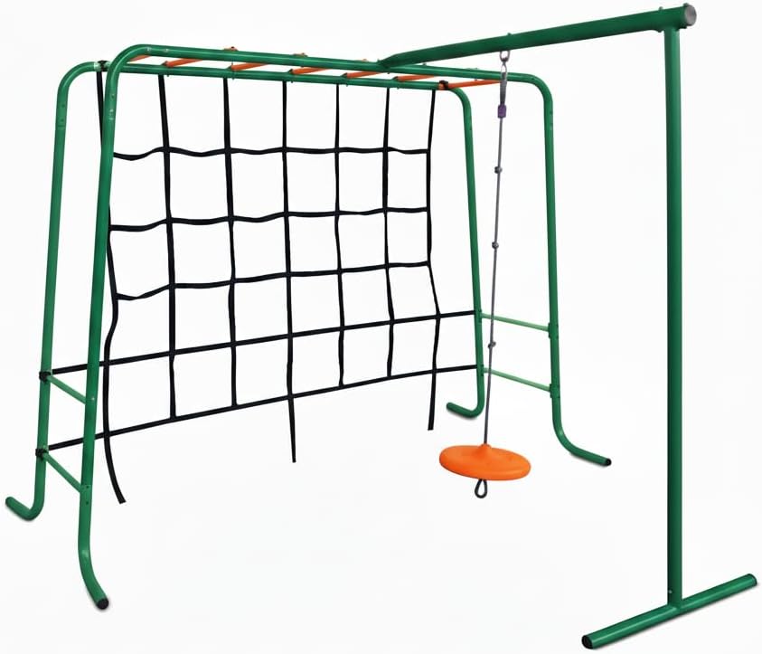 Outdoor Metal Climbing Frame with Monkey Bars