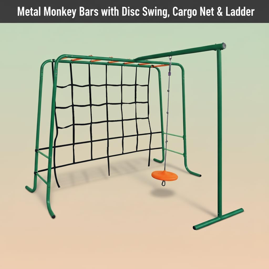 Outdoor Climbing Frame with Monkey Bars
