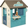 Corner House - Children's Garden Cabin - Snack Theme - Ice Cream Machine - 18 Accessories - Recycled Material - From 2 Years Old - Made in France