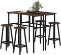 6-Piece Breakfast Bar Table and Stools Set