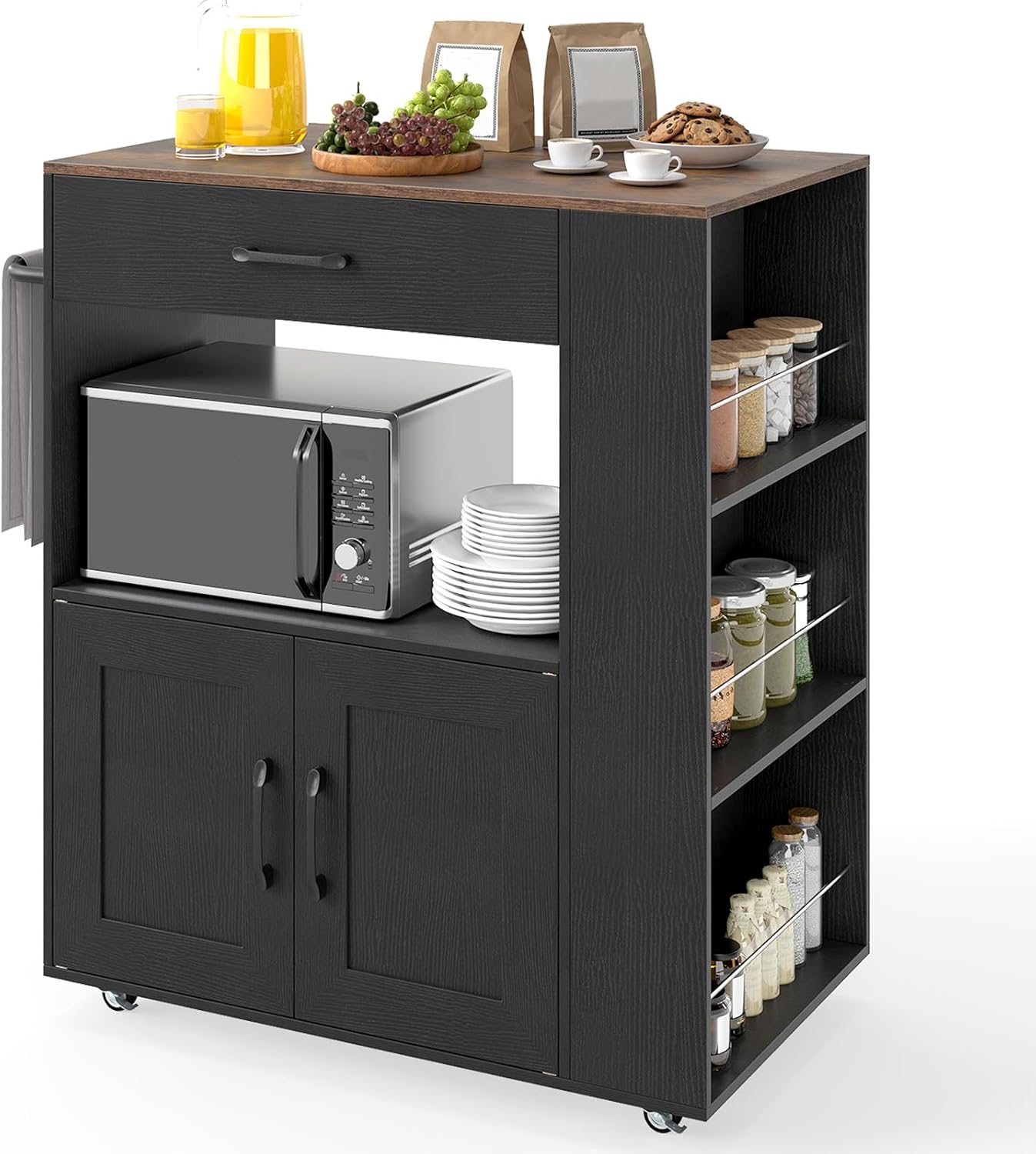 Kitchen Storage Trolley on Wheels