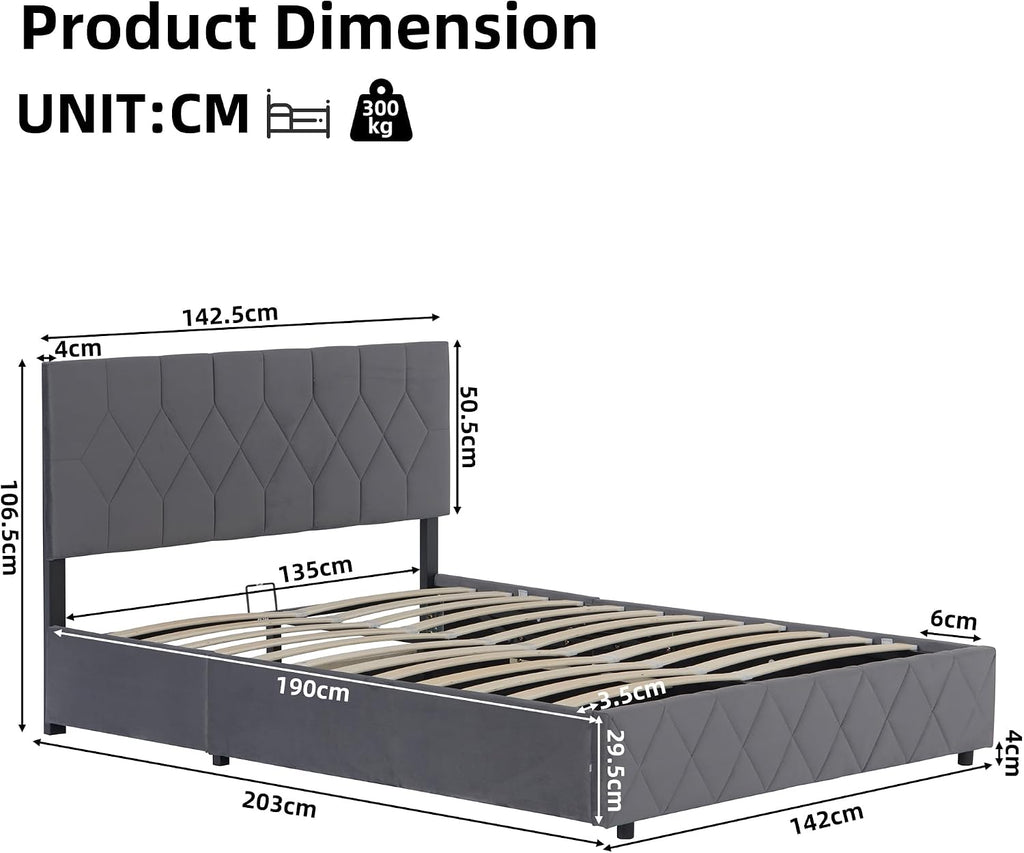 Ottoman Double Bed Frame
