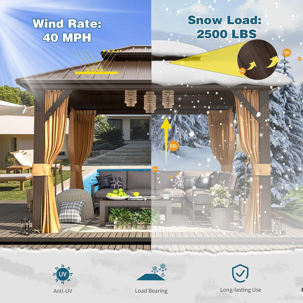 3x3.6M Hardtop Gazebo