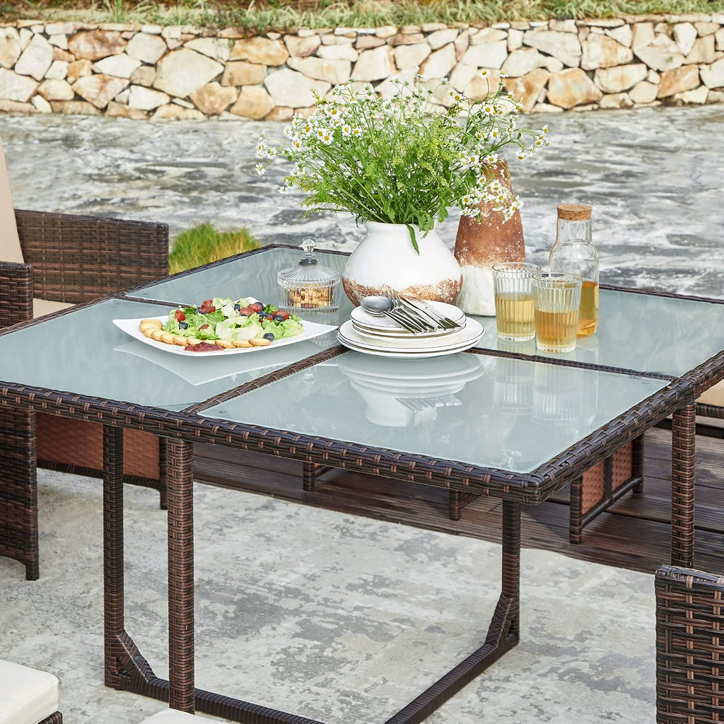 Garden Furniture Set Dining Table and Chairs