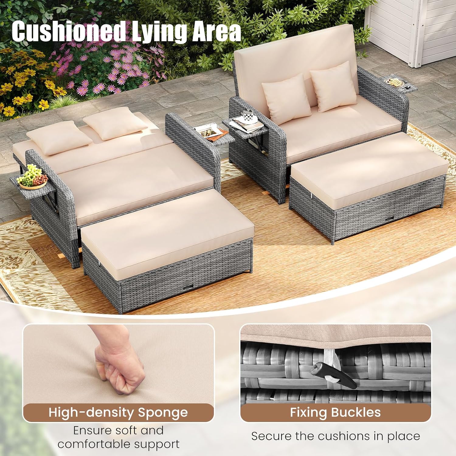 Garden Rattan Daybed