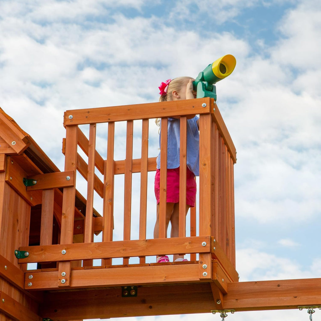 II Wooden Climbing Frame &amp; Swing Set with Slide