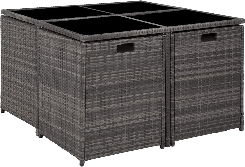 Garden Furniture Set with Aluminium Base