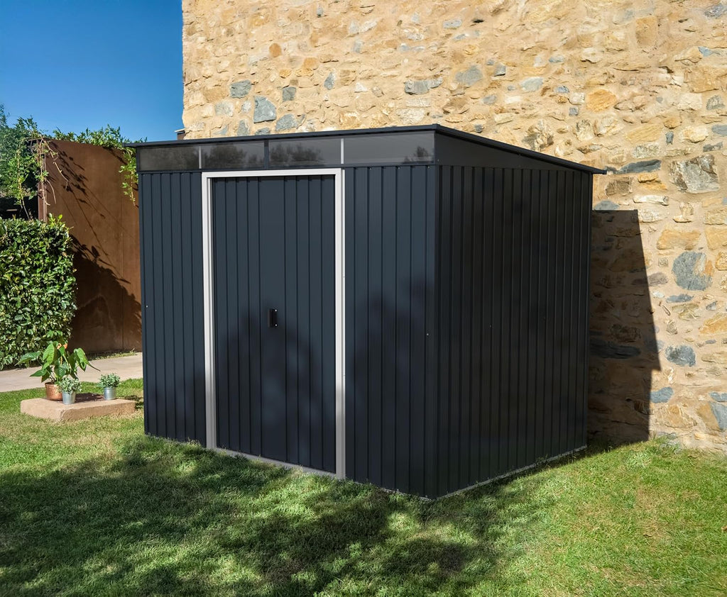 TOP Pent Roof Skylight 8 x 6 (4.86 m2) Metal Garden Shed